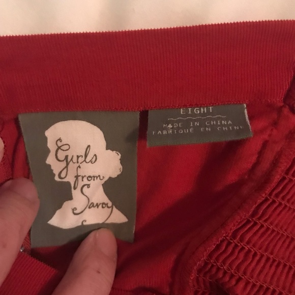 Rust colored baby corduroy full circle dress. - Picture 5 of 5